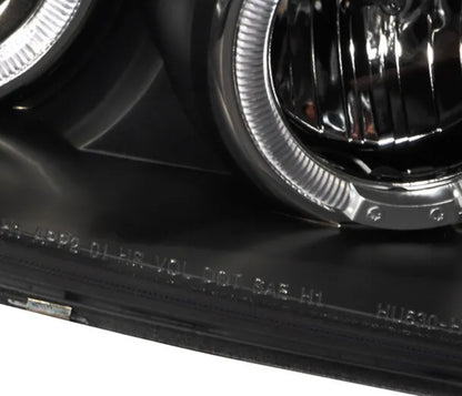 2003-2006 Toyota Four 4Runner Par Focos Fondo Negro Halo & Led (Chofer & Pasajero)