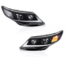 Cargar imagen en el visor de la galería, 2015 Toyota Yaris Par de focos fondo negro LED (Chofer &amp; Pasajero) - PAL Auto Parts
