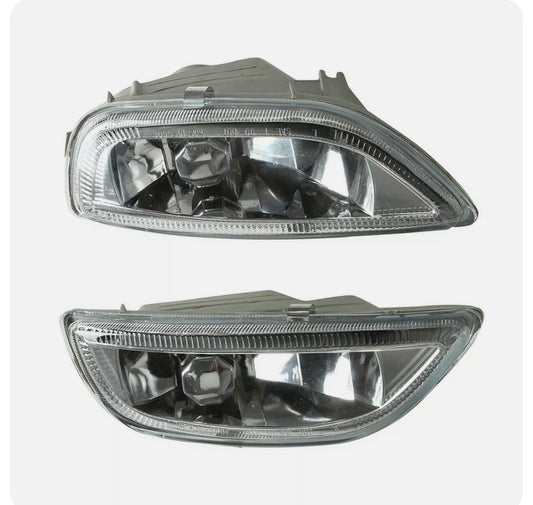 2001-2002 Toyota Corolla Par Focos Fog Lights Fondo Cromado ( Chofer & Pasajero) - PAL Auto Parts
