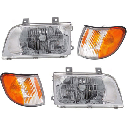 1998-2002  Kia Sportage Par Focos Fondo Cromado (Chofer & Pasajero)