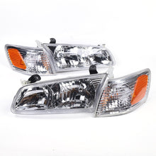 Cargar imagen en el visor de la galería, 2000-2001 Toyota Camry Par Focos Fondo Cromado (Chofer &amp; Pasajero)
