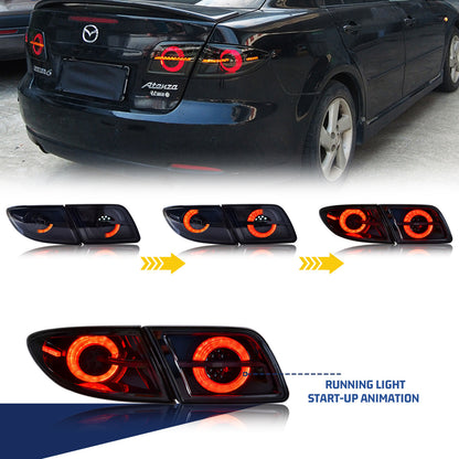 2003-2006 Mazda 6 Par Focos Traseros LED Sequential (Chofer & Pasajero)
