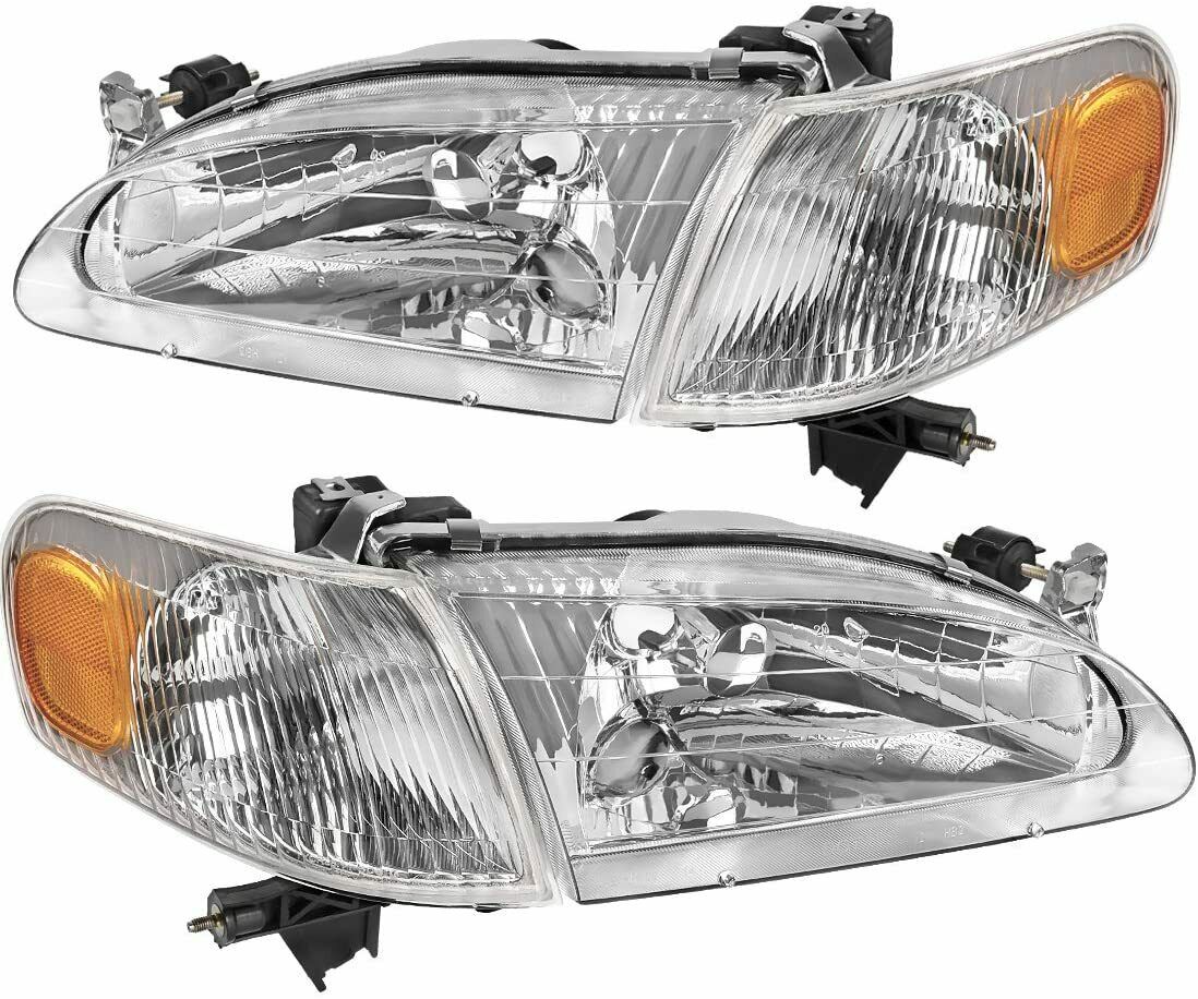 1998-2000 Toyota Corolla Focos Fondo Cromado (Chofer & Pasajero) - PAL Auto Parts