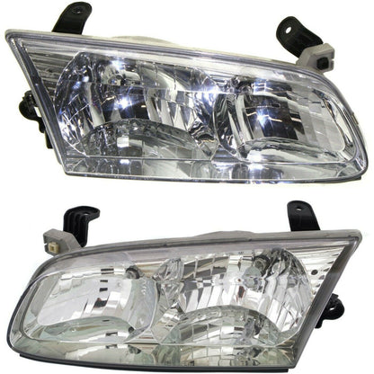 2000-2001 Toyota Camry Par Focos Fondo Cromado (Chofer & Pasajero) - PAL Auto Parts