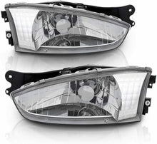 Cargar imagen en el visor de la galería, 1997-2002 Mitsubishi Mirage Coupe Par Focos Fondo Cromado (Chofer &amp; Pasajero) - PAL Auto Parts
