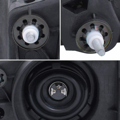 1997-2002 Mitsubishi Mirage Coupe Par Focos Fondo Cromado (Chofer & Pasajero) - PAL Auto Parts