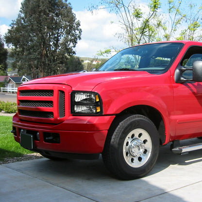 2005-2007 Ford F-250/F-350/F-550 Par Focos Fondo Negro (Chofer & Pasajero) - PAL Auto Parts