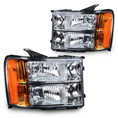 2007-2014 GMC Sierra Par Focos Fondo Cromado (Chofer & Pasajero) - PAL Auto Parts