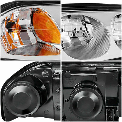 2000-2005 Chevy Impala Par Focos Fondo Cromado (Chofer & Pasajero) - PAL Auto Parts