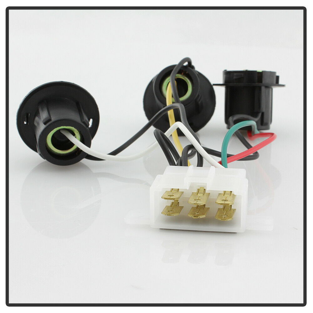 2001-2004 Toyota Tacoma Focos Traseros Fondo Negro (Chofer & Pasajero) - PAL Auto Parts
