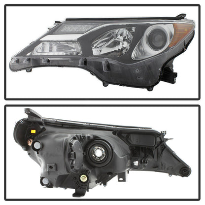 2013-2015 Toyota RAV-4 Par Focos Fondo Negro (Chofer & Pasajero) - PAL Auto Parts