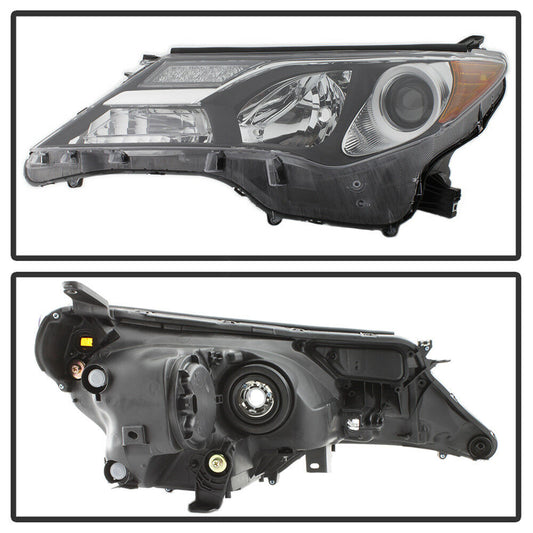 2013-2015 Toyota RAV-4 Par Focos Fondo Negro (Chofer & Pasajero) - PAL Auto Parts