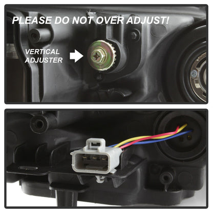 2014-2015-2016 Toyota Corolla Par Focos Fondo Negro (Chofer & Pasajero) - PAL Auto Parts
