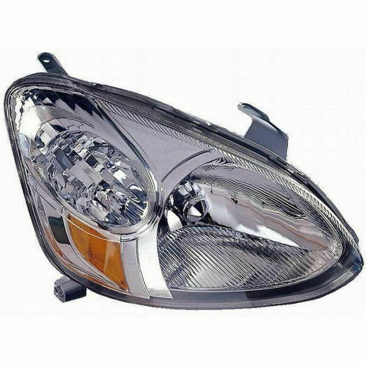 2003-2005 Toyota Echo Par Focos Fondo Cromado (Chofer & Pasajero) - PAL Auto Parts