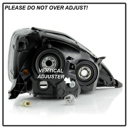 2004-2005 Toyota Sienna Par Focos Fondo Negro ( Chofer & Pasajero) - PAL Auto Parts