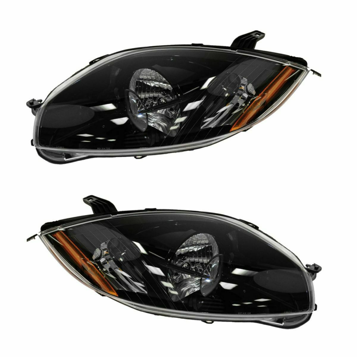 2006-2007 Mitsubishi Eclipse Par Focos Fonde Negro ( Chofer & Pasajero) - PAL Auto Parts