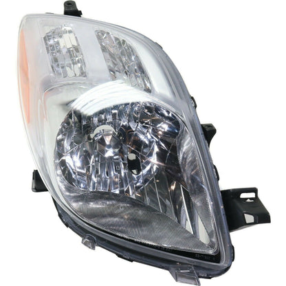 2006-2008 Toyota Yaris HatchBack Par Focos Fondo Cromado (Chofer & Pasajero) - PAL Auto Parts