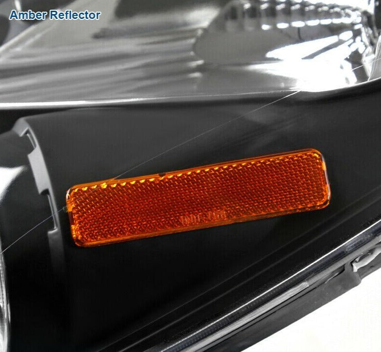 2006-2008 Toyota Yaris HatchBack LED HALO Projector Par Focos Fondo Negro (Chofer & Pasajero) - PAL Auto Parts