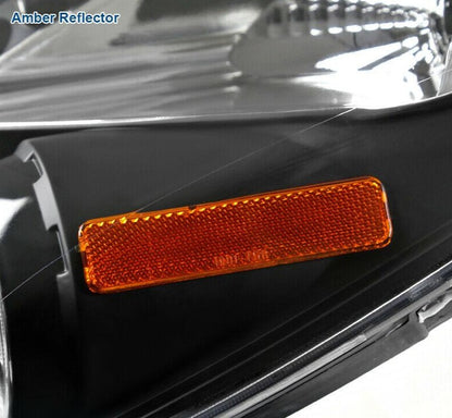 2006-2008 Toyota Yaris HatchBack LED HALO Projector Par Focos Fondo Negro (Chofer & Pasajero) - PAL Auto Parts