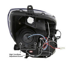 Cargar imagen en el visor de la galería, 2006-2008 Toyota Yaris HatchBack LED HALO Projector Par Focos Fondo Negro (Chofer &amp; Pasajero) - PAL Auto Parts
