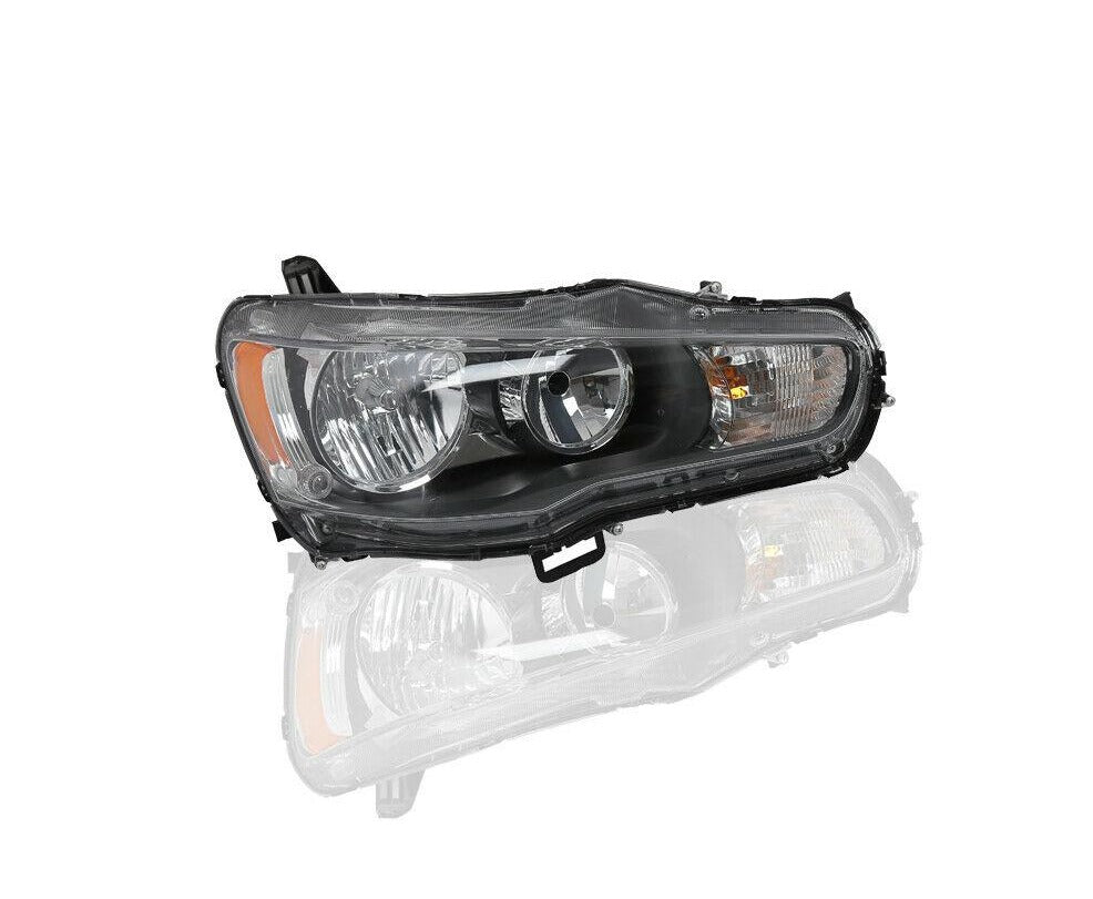 2008-2017 Mitsubishi Lancer EVO Par Focos Fondo Negro ( Chofer & Pasajero) - PAL Auto Parts