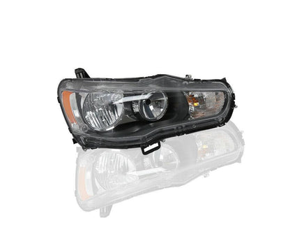 2008-2017 Mitsubishi Lancer EVO Par Focos Fondo Negro ( Chofer & Pasajero) - PAL Auto Parts