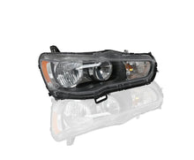 Cargar imagen en el visor de la galería, 2008-2017 Mitsubishi Lancer EVO Par Focos Fondo Negro ( Chofer &amp; Pasajero) - PAL Auto Parts
