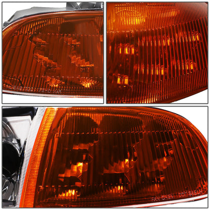 1992-1995 Honda Civic Par Focos Fondo Negro ( Chofer & Pasajero) - PAL Auto Parts