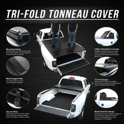 2005-2011 Toyota Tacoma Toldo Cajon Dura Color Negro 5Ft - PAL Auto Parts