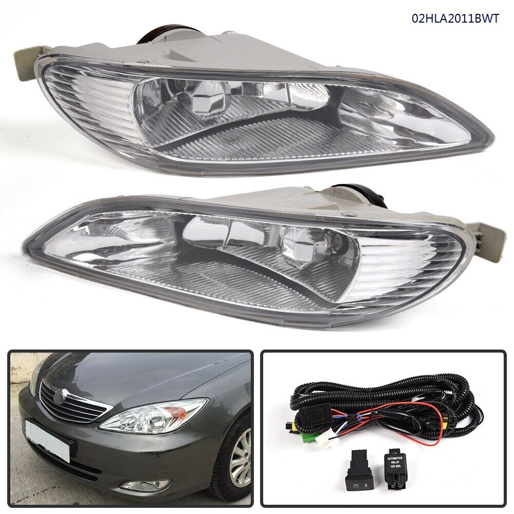 2003-2008 Toyota Corolla Par Focos Fog Lights Fondo Cromado ( Chofer & Pasajero) - PAL Auto Parts