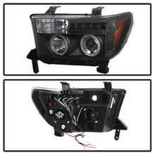 Cargar imagen en el visor de la galería, 2007-2013 Toyota Tundra / 2008-2017 Sequoia LED DRL HALO Par Focos fondo Negro ( Chofer &amp; Pasajero) - PAL Auto Parts
