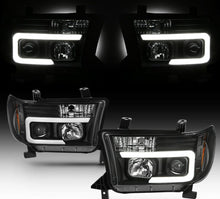 Cargar imagen en el visor de la galería, 2007-2013 Toyota Tundra / 2008-2017 Sequoia LED TUBE DRL HALO Par Focos fondo Negro ( Chofer &amp; Pasajero) - PAL Auto Parts
