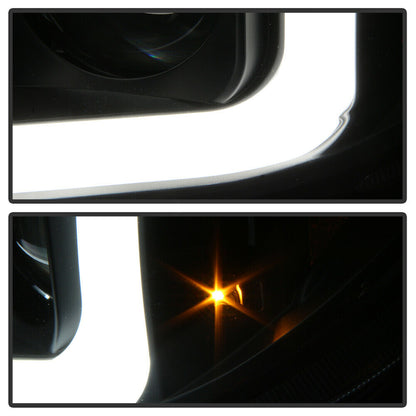 2007-2013 Toyota Tundra / 2008-2017 Sequoia LED TUBE DRL HALO Par Focos fondo Negro ( Chofer & Pasajero) - PAL Auto Parts