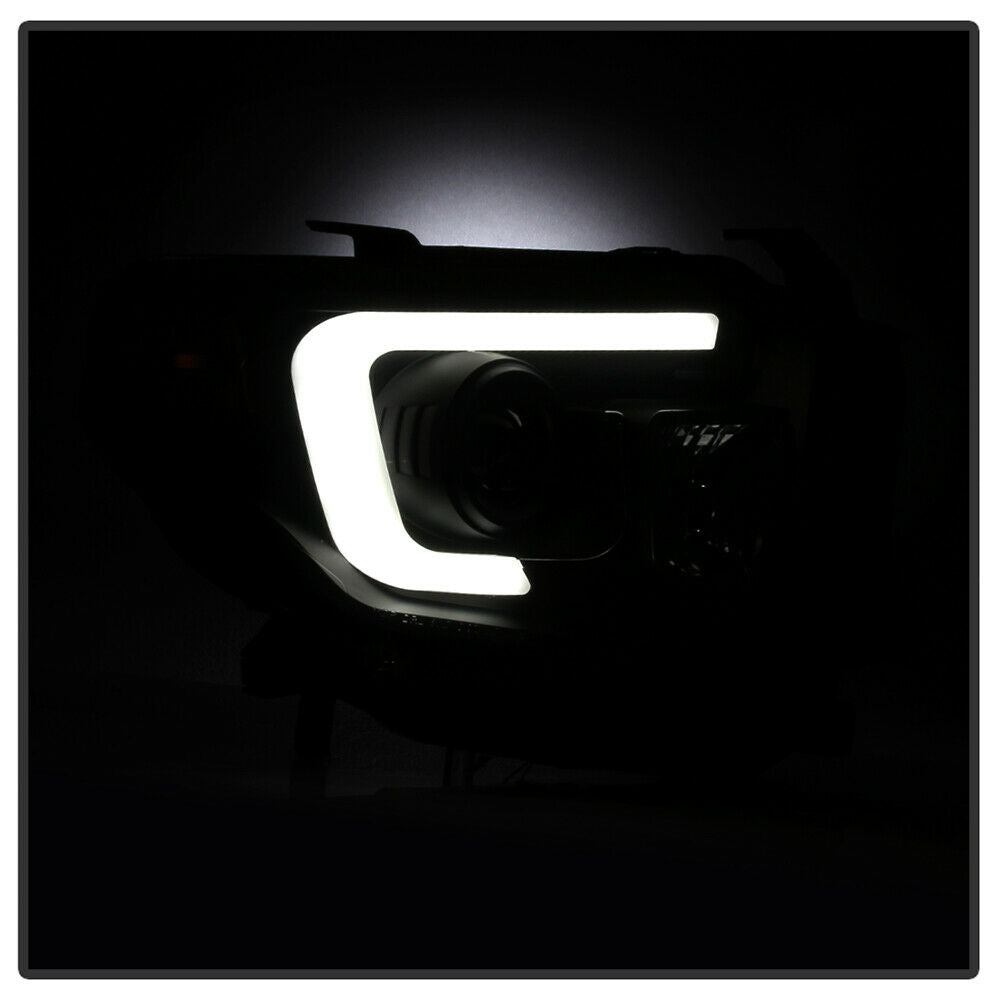 2014-2017 Toyota Tundra Par Focos Fondo Smoke LED DRL turn Signal ( Chofer & Pasajero) - PAL Auto Parts