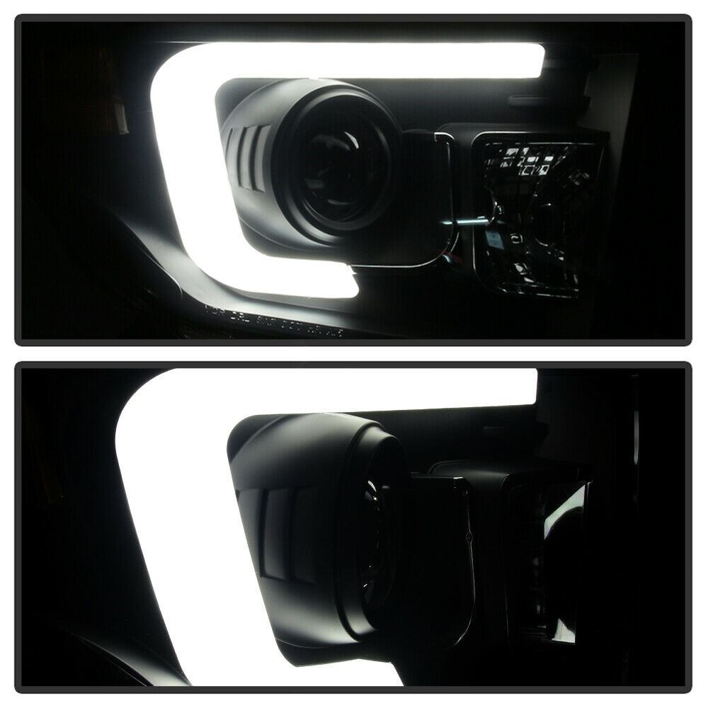 2014-2017 Toyota Tundra Par Focos Fondo Smoke LED DRL turn Signal ( Chofer & Pasajero) - PAL Auto Parts