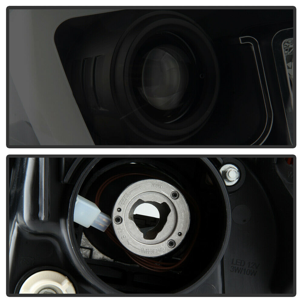 2014-2017 Toyota Tundra Par Focos Fondo Smoke LED DRL turn Signal ( Chofer & Pasajero) - PAL Auto Parts