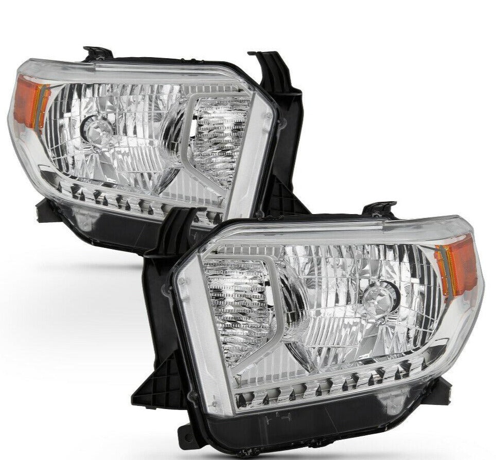 2014-2017 Toyota Tundra Par Focos Fondo Cromado ( Chofer & Pasajero) - PAL Auto Parts