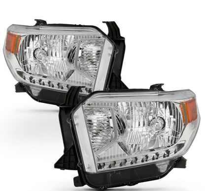 2014-2017 Toyota Tundra Par Focos Fondo Cromado ( Chofer & Pasajero) - PAL Auto Parts