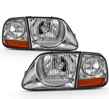 Cargar imagen en el visor de la galería, 1997-2003 Ford F-150 Expedition Lightning Style Par Focos Fondo Cromado (Chofer &amp; Pasajero) - PAL Auto Parts
