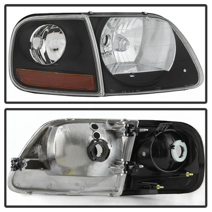 1997-2003 Ford F-150 Expedition Par Focos Fondo Negro (Chofer & Pasajero) - PAL Auto Parts