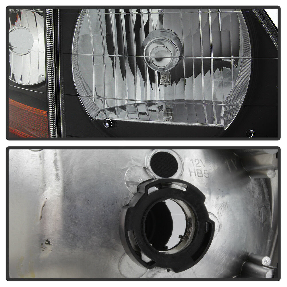 1997-2003 Ford F-150 Expedition Par Focos Fondo Negro (Chofer & Pasajero) - PAL Auto Parts