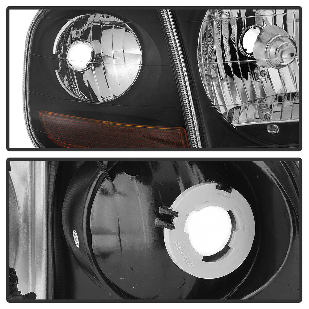 1997-2003 Ford F-150 Expedition Par Focos Fondo Negro (Chofer & Pasajero) - PAL Auto Parts