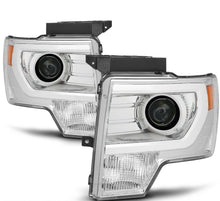 Cargar imagen en el visor de la galería, 2009-2014 Ford F-150 Raptor SVT LED Tube DRL Projector Par Focos Fondo Cromado (Chofer &amp; Pasajero) - PAL Auto Parts
