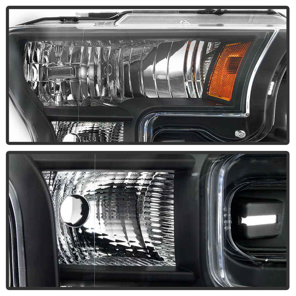 2015-2017 Ford F-150 Par Focos Fondo Negro (Chofer & Pasajero) - PAL Auto Parts