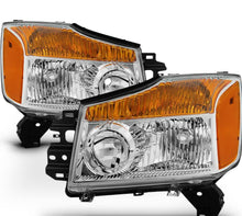 Cargar imagen en el visor de la galería, 2004-2015 NISSAN TITAN/ 2004-2007 NISSAN ARMADA PAR FOCOS FONDO CROMADO (CHOFER &amp; PASAJERO) - PAL Auto Parts
