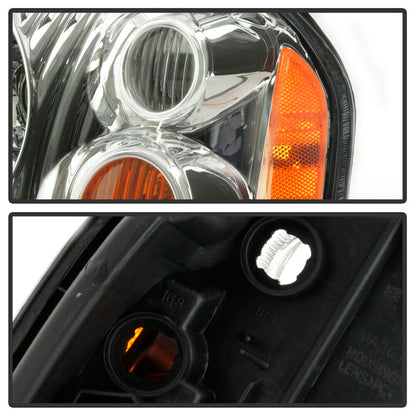 2001-2004 NISSAN FRONTIER PAR FOCOS FONDO CROMADO ( CHOFER & PASAJERO) - PAL Auto Parts