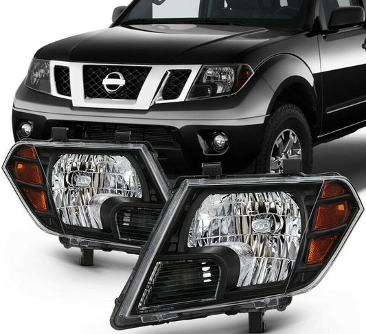 2009-2018 NISSAN FRONTIER PAR FOCOS FONDO NEGRO ( CHOFER & PASAJERO) - PAL Auto Parts