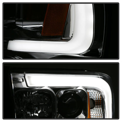 2002-2005 DODGE RAM 1500/2500/3500 PAR FOCOS FONDO CROMADO LED HALO Projector (CHOFER & PASAJERO) - PAL Auto Parts