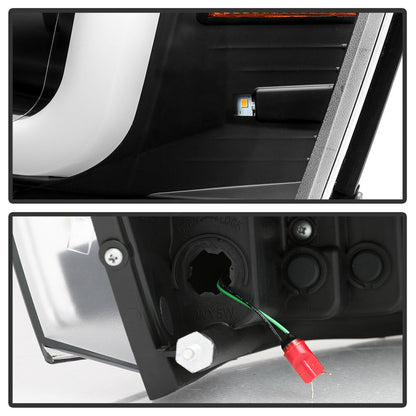 2006-2008 DODGE RAM 1500 2500 3500 PAR FOCOS FONDO NEGRO LED TUBE HALO PROJECTOR (CHOFER & PASAJERO) - PAL Auto Parts