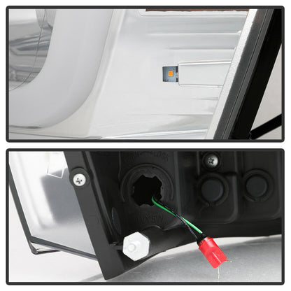 2006-2008 DODGE RAM 1500 2500 3500 PAR FOCOS FONDO CROMADO LED TUBE HALO PROJECTOR (CHOFER & PASAJERO) - PAL Auto Parts